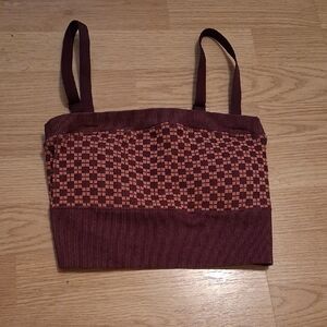 H&M Move Orange And Maroon Sports Bra With Removable Bra Pads NWT